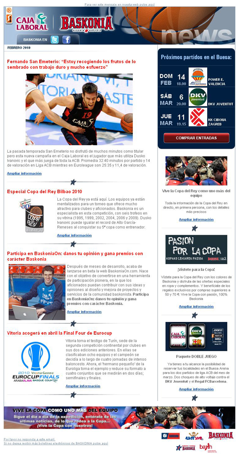 Boletín Electrónico del Baskonia