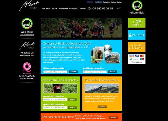 Página web de Fotos Ehunmilak