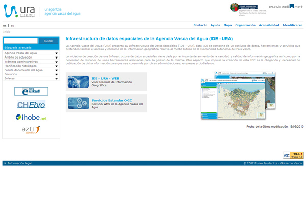 ura_interior Web URA (Agencia Vasca del Agua)