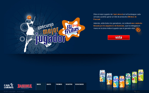 Visita el microsite y participa en el Concurso Baskonia Mejor Jugador Bifrutas Home del microsite del Concurso Baskonia Mejor Jugador Bifrutas