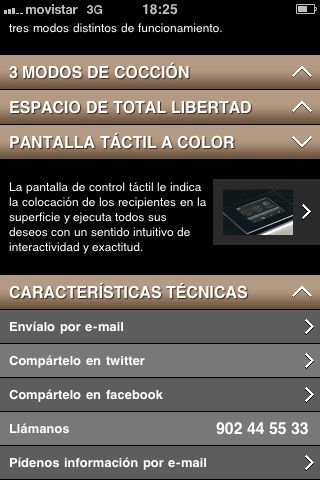 Versión móvil del Sitio Web de De Dietrich