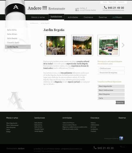 Jardín del Restaurante Andere