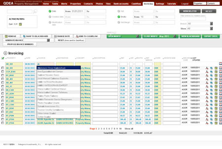 Aplicación de gestión de inmuebles Qdea