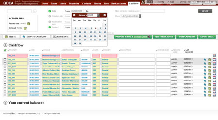 Aplicación de gestión de Property Management Qdea