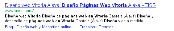 Sitelinks en línea Resultados de Google con sitelinks en línea