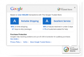 Google Trusted Store sello de confianza para tiendas online