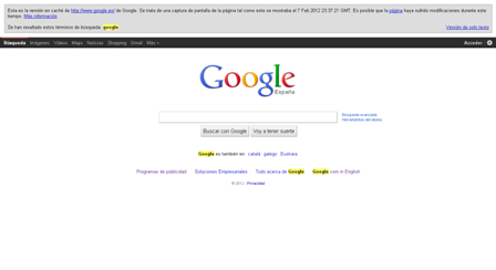 Página en Caché Ver Página en Caché de Google
