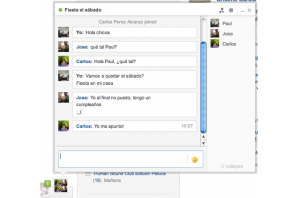 Chat en grupo de Tuenti