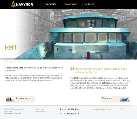Servicio de refit de Navynor