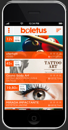 Ofertas en app Boletus para smartphones Ofertas en app Boletus para smartphones