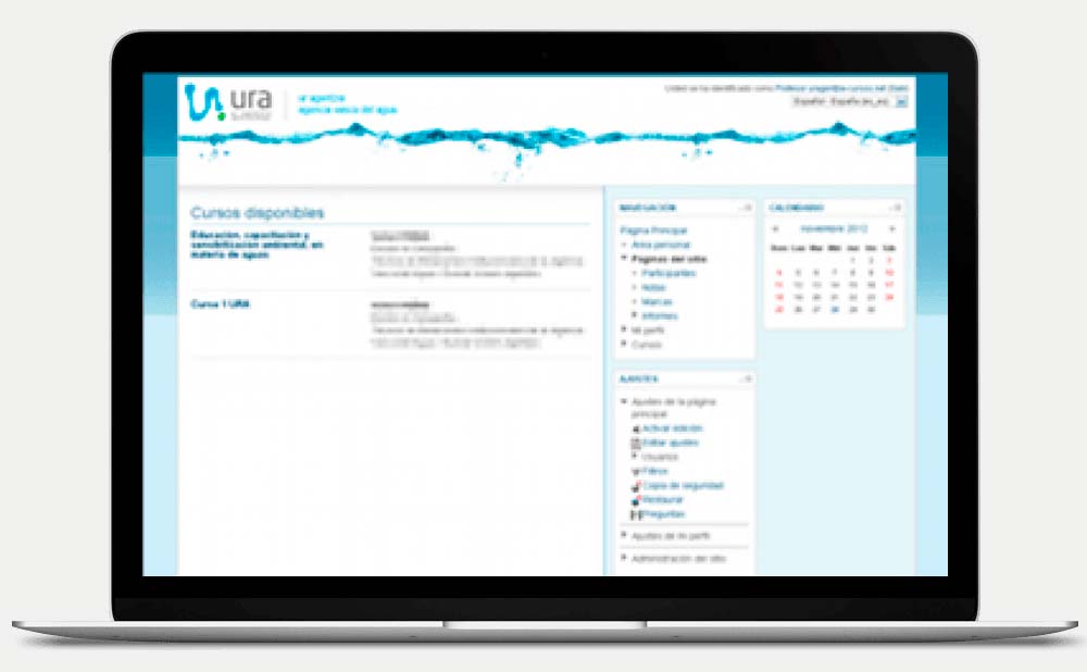 Agencia Vasca del Agua (plataforma e-learning)